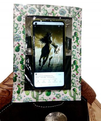 Showman Smart Phone Cactus Print Case for Saddle
